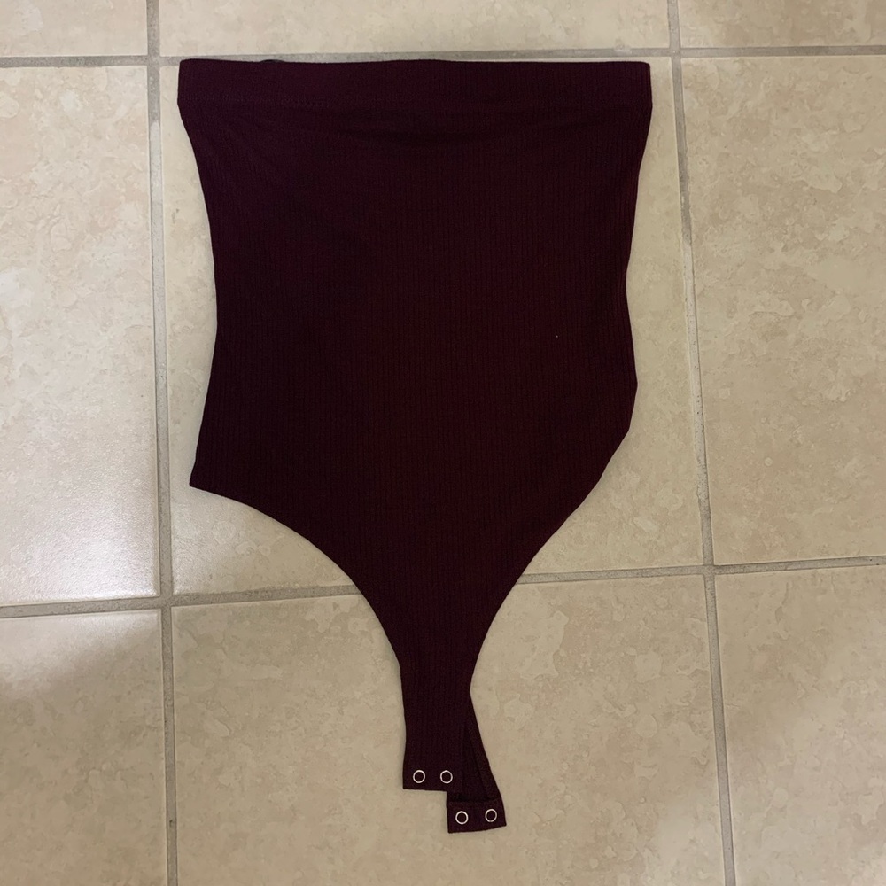 Tube top Ribbed Bodysuit